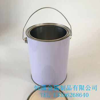 厂家供应3L油漆罐圆形马口密封铁罐沥青取样桶化工罐
