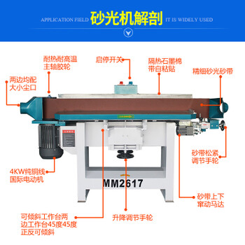 MM2617窜动砂光机砂光机床木工机械砂光机