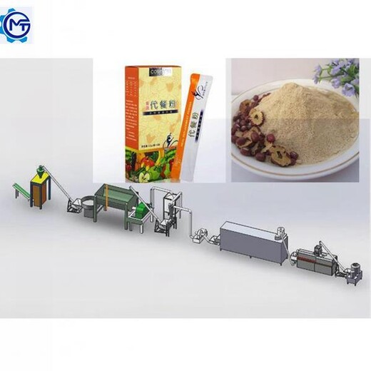 菏泽市膨化麦麸粉加工设备KLH型年糕粉膨化玉米粉生产线厂商