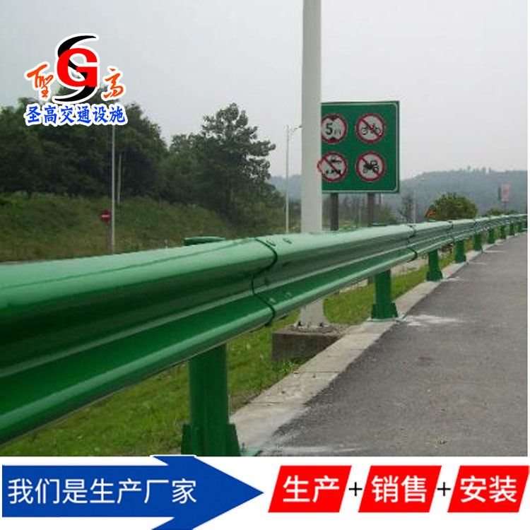 萍乡道路两侧防撞栏厂商喷塑护栏板包安装