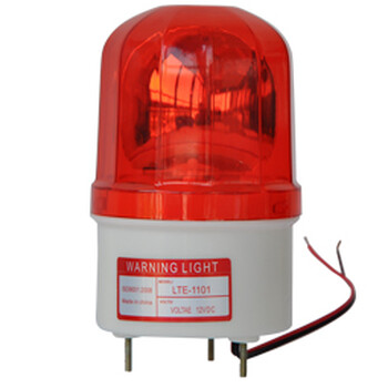 杭亚LTE-1101LJ旋转警示警报灯带声音声光一体信号灯车顶灯LED灯泡220v12v24v