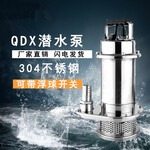 QDX清水泵农用排污泵果汁饮料豆浆抽水机304不锈钢潜水泵