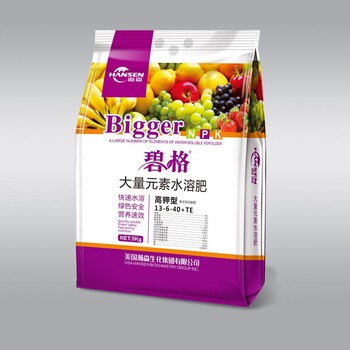 碧格進(jìn)口大量元素水溶肥高鉀肥