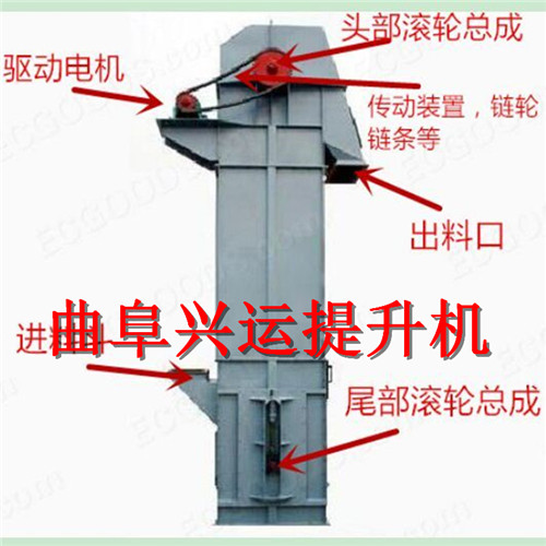 安徽淮南皮带斗式机结构平面图