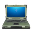 成都天瀚智能15.6寸军绿色三防加固笔记本电脑IP65防护，防水防摔防尘