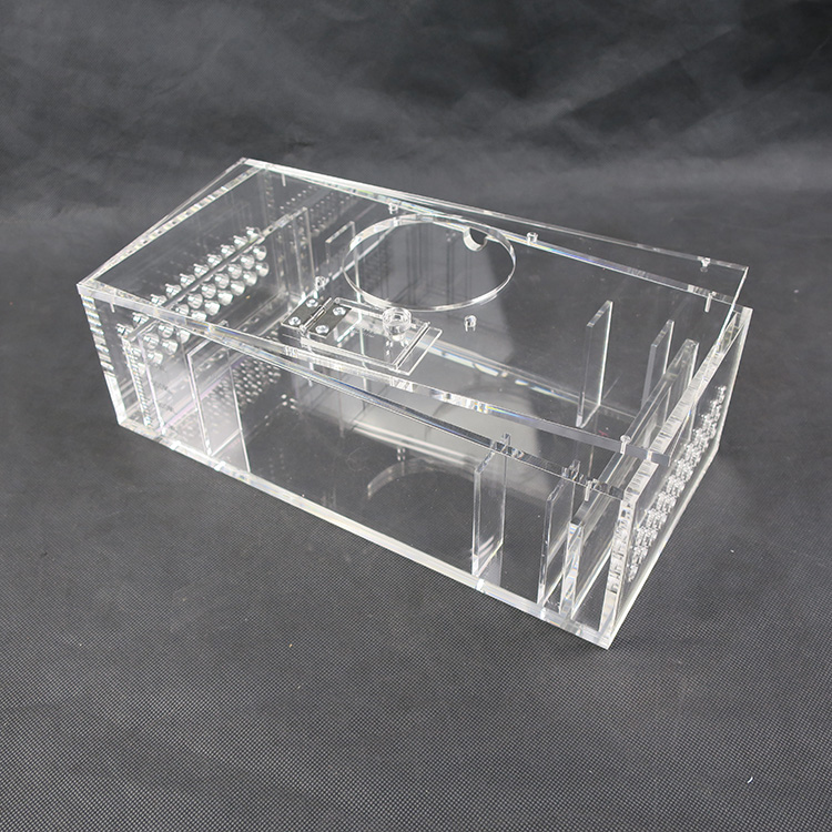 东莞市专业定制亚克力盒子带分格有机玻璃茶叶包装盒展示盒生产厂家