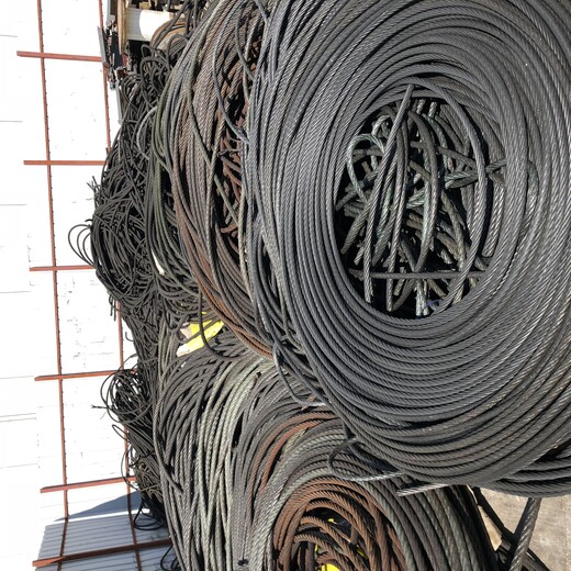 浙江衢州全新钢丝绳回收,电梯钢丝绳