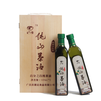 物理冷压榨500ml2木礼盒