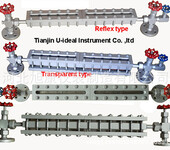 不锈钢反射式玻璃板液位计透光式玻璃板液位计水位计