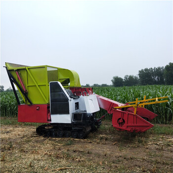 新款履带式大型玉米秸秆青储机青贮饲料粉碎收获机牧草收割机