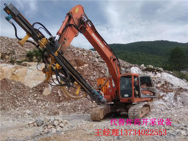 坚硬岩石地基开挖劈裂机开采矿山机湖北鄂州可以连续作业