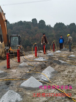 开山修路岩石太硬静态破石头机器