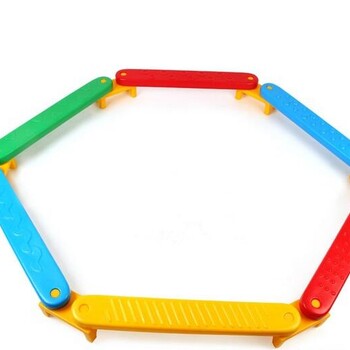 十六合一平衡步道塑料木桥触觉板儿童平衡木感统训练器材
