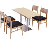 珠海餐厅橡木餐桌椅定做厂家，斗门餐厅实木餐桌椅价格