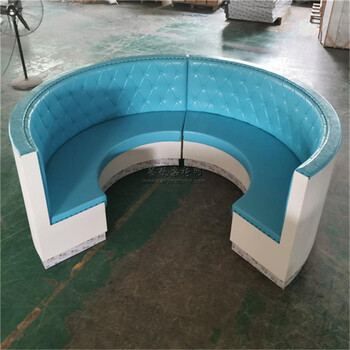 永欣云半圓卡座沙發(fā),麗水定制半圓弧形卡座沙發(fā)