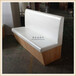 白色皮革板式卡座沙发蓬江区披萨店家具