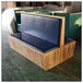 广州土菜馆家具定做-双面中式实木卡座沙发