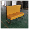 棗莊輕奢現代風格家具-不銹鋼鍍金卡座沙發