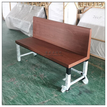 珠海炭火蛙鍋店家具-古典鋼木架構(gòu)卡座沙發(fā)