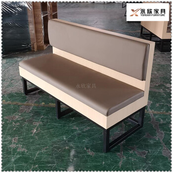 鄢陵县钢木结构卡座沙发,钢木卡座沙发