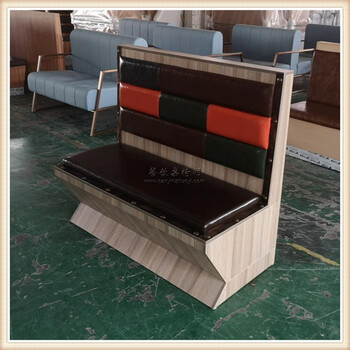 小龍蝦店主題卡座沙發(fā)天津烤魚(yú)店家具