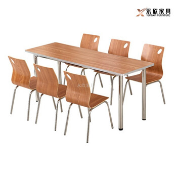 永欣云快餐桌椅,中衛(wèi)市鋼木快餐桌椅廠家