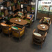 合作市咖啡厅家具甘南州北欧风桌椅