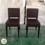 广州米线店家具-日式小尺寸皮革软包椅子