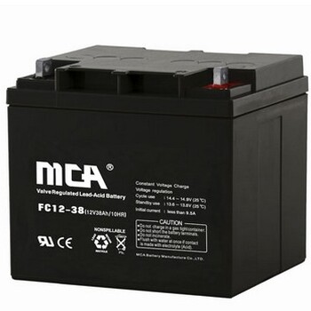 MCA锐牌蓄电池FC12-3812V38AH蓄电池UPSEPS直流屏电瓶