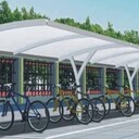 電動車雨棚摩托車棚小區(qū)充電樁雨棚膜結構寧波膜結構