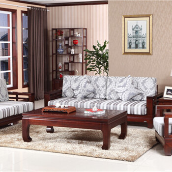 武汉木言木语新中式黄菠萝木全实木沙发禅意仿古客厅家具