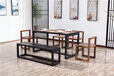 淄博木言木语现代新中式实木餐桌椅长方形实木餐桌别墅酒店家具
