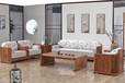 连云港木言木语沙发实木沙发布艺沙发黄菠萝木组合沙发新中式家具1+2+3组合