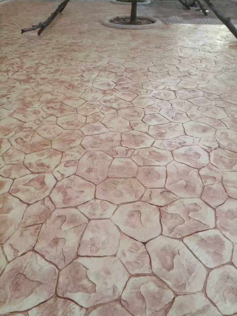全国各地装饰压花混凝土仿真印花道路仿古压花地坪