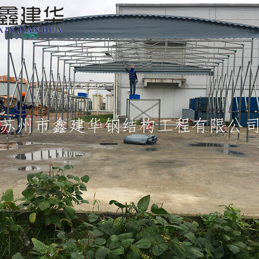 宿州萧县伸缩雨棚仓储大型物流卸货棚那家好