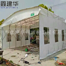 鑫元华定做的推拉雨棚可开窗口/简易轨道蓬伸缩活动雨蓬遮阳图片