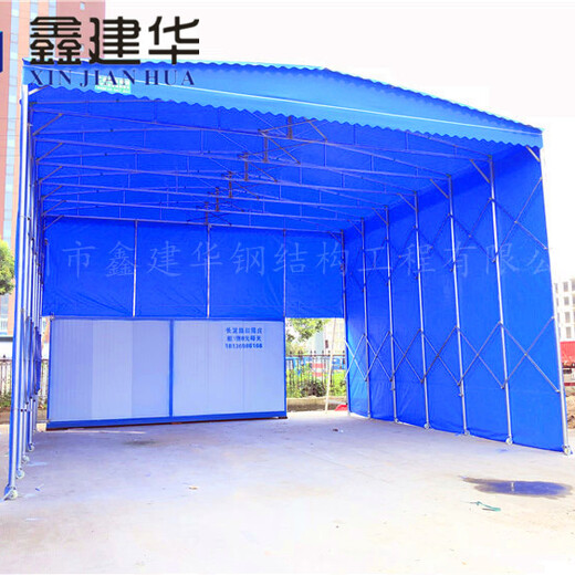 上海镀锌钢管推拉棚尺寸定做,活动雨棚定做