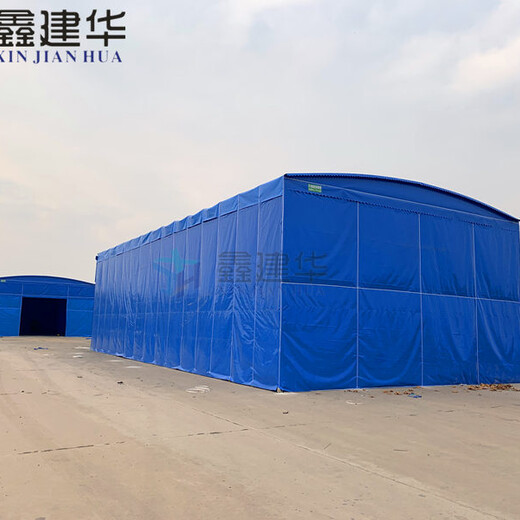 鑫建华活动雨棚定做,上海镀锌钢管推拉棚厂家批发