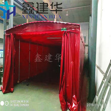 天津移动大排档推拉棚抗压强大,室外大排档遮阳棚图片