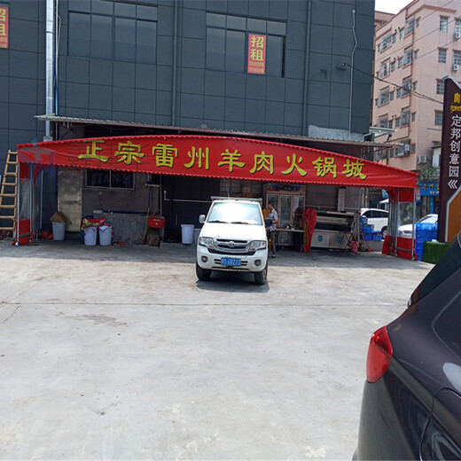 上海活动大排档推拉棚厂家批发,排挡雨棚价格