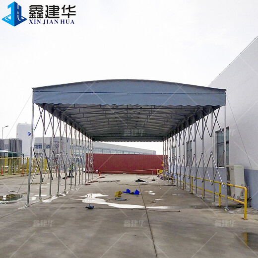 上海钢架伸缩雨棚厂家,推拉篷价格
