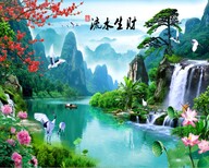 郴州电视背景墙-3D背景墙-壁画浮雕背景墙厂家图片4