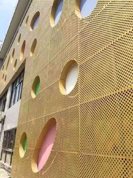 铝单板批发定制氟碳拼接造型冲孔铝单板商场木纹抱柱铝单板幕墙