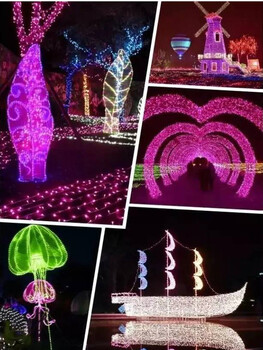 沧州灯光节在2018年大放异彩国际灯光展展览造型出售造型