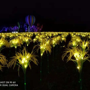 盘锦红海滩国际灯光节风景如画灯光制作