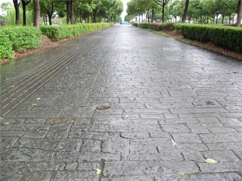 (技术):徐州彩色图案模压地坪--城市绿道