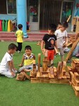 幼儿园教具厂家/儿童户外碳化积木玩具批发/大型幼儿户外搭建积木