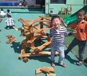 幼儿园户外防腐木玩具厂家/幼儿园益智积木玩具厂家/炭烧积木批发