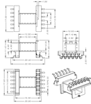 EFD15变压器骨架SMD卧式6+6hx-1505