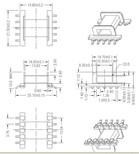 EFD20变压器骨架贴片卧式5+5图片1